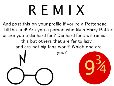 Remix if you're a Potterhead!