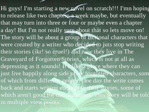 New Story!!!!! The Graveyard of Forgotten Stories
