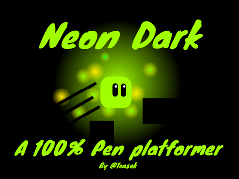 Neon Dark || A scrolling pen platformer, mobile friendly.