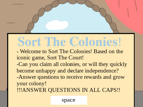 Sort The Colonies!