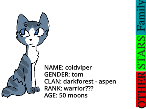 Warrior cat bio-Star step RP coldviper