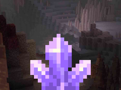 Amethyst Cluster Pixel Art (with music)