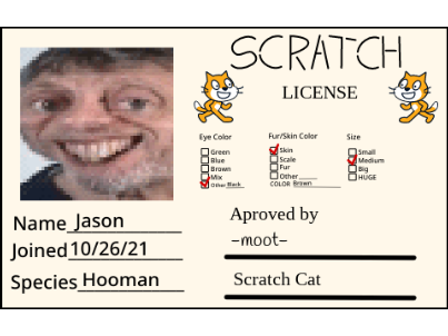 My Scratch License