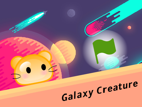 Galaxy Creature | Platformer #games #art #music