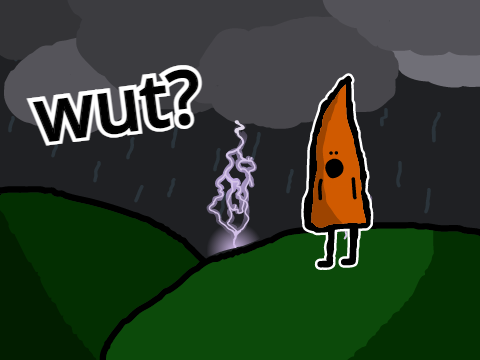 first guy to see lightning be like..