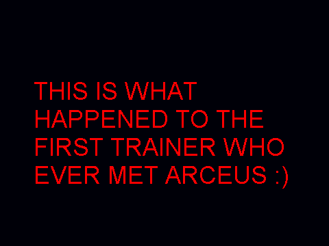 ARCEUS ENCOUNTERS!
