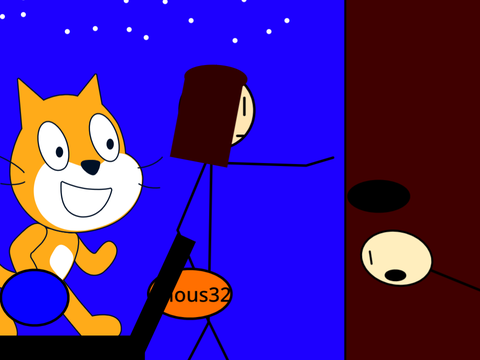 Halloween with scratch cat