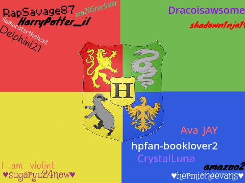 Sign your username on your Hogwarts house!!  remix remix remix