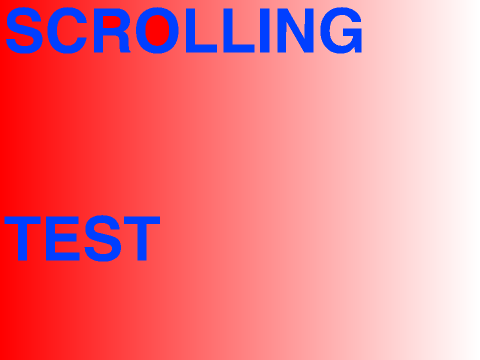 Scrolling TEST