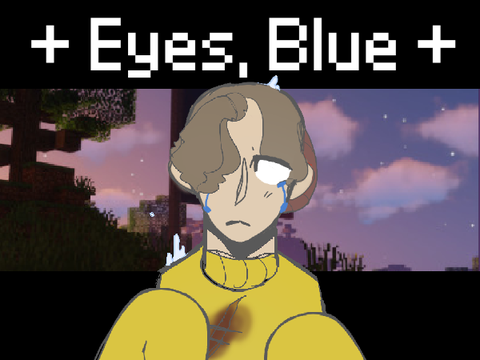 - - eyes, blue - ghostbur meme - - 