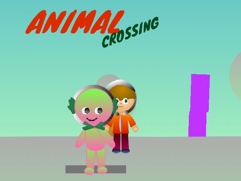 Animal Crossing 3D Test but it's snowing