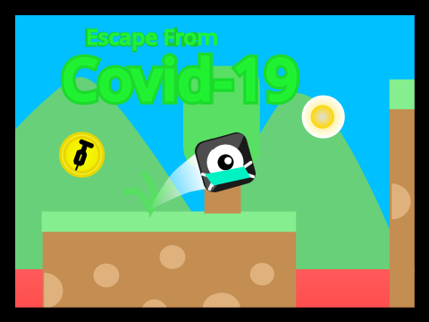 Escape From Covid-19- Scrolling Platformer
