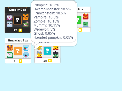 Blooket box's blook's drop rate 1