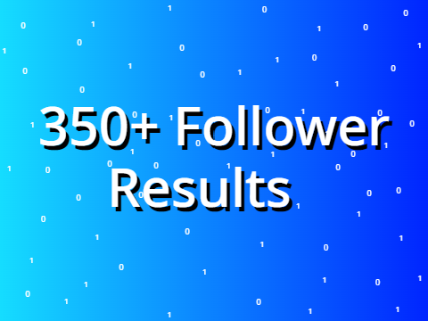 350+ Follower Contest Results 
