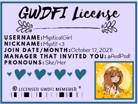 • Official GWDFI Member License •