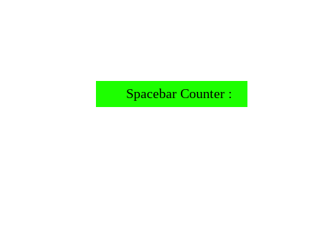 Spacebar Clicker