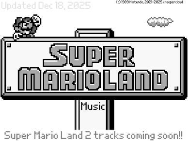 Super Mario Land Music