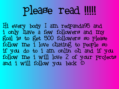 PLEASE READ !!!!