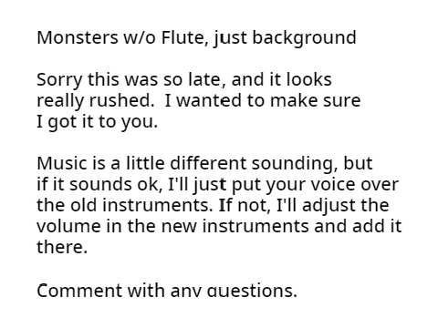"Monsters" w/o Flute for Caticorn