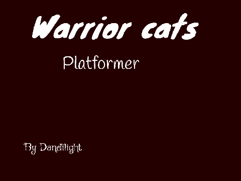 Warrior cats platformer