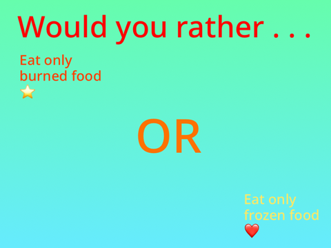 Burned or frozen