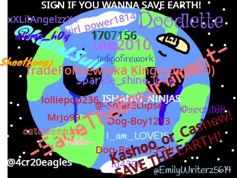 Sign this to save Earth, Remix this remix remix remix remix remix remix remix remix