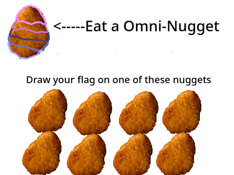 Draw your flag on a Queer-Nugget