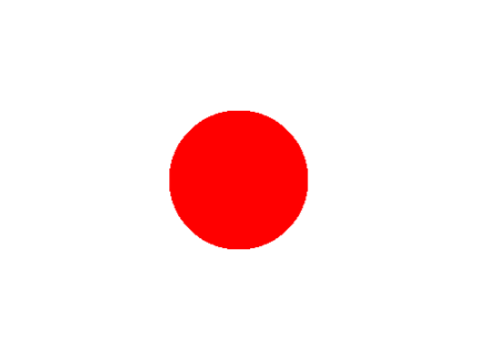 1 Line Challenge Japanese Flag