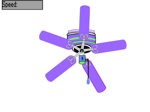 Walmart fun color ceiling fan Purple