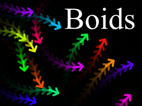 Boids: simple, bird-like objects