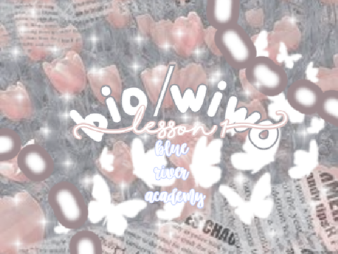 — bio / wiwo lesson 1 :: blue river academy ↺ ˚ ꒰ 彡