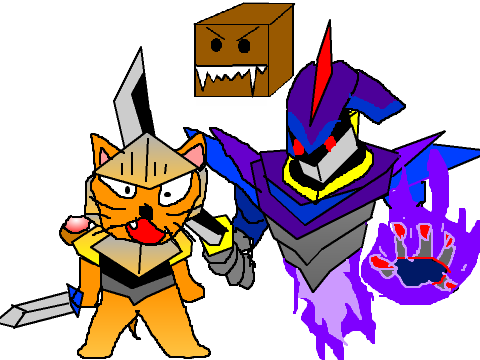 ネコ騎士＆敵