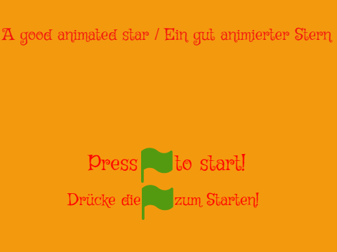 A good animated Star-Ein gut animierter Stern