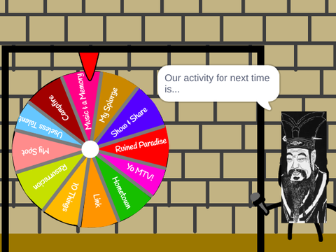 Eskalera Wheel Of Fun Confucius Version