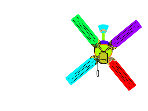Rainbow Hunter Summer Breeze Ceiling Fan