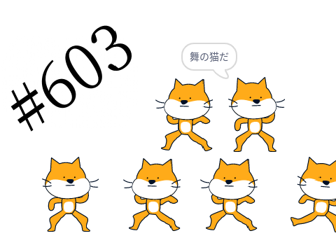 超短編アニメ #603 猫の舞