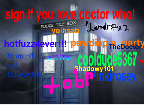 Sign if you love Doctor Who!  remix