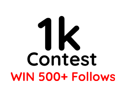 [CLOSED] 1k Contest | Win 600+ Follows