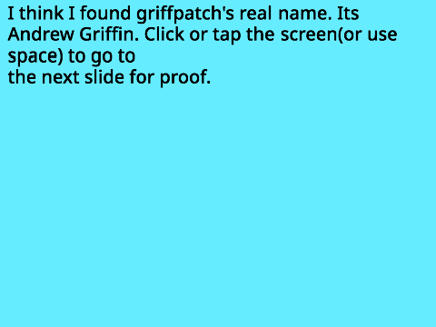 Griffpatch's Real Name (Most Likely)