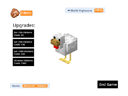 My Chicken Clicker game Highscore!!!