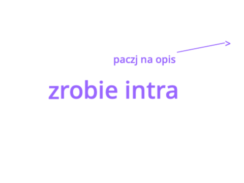 zrobie intra