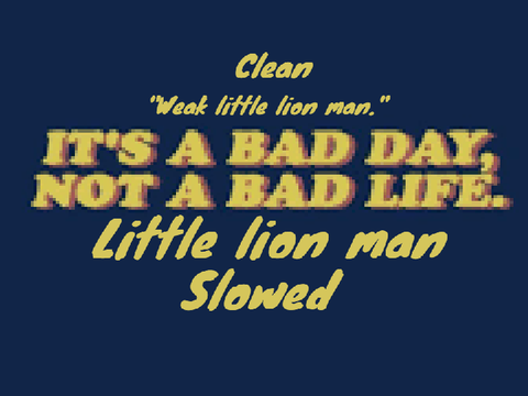 Little lion man~slowed