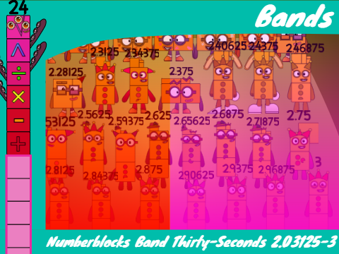 Numberblocks Band Thirty-Seconds 2.03125-3