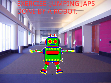 ROBOT DOING JUMPING JAPS