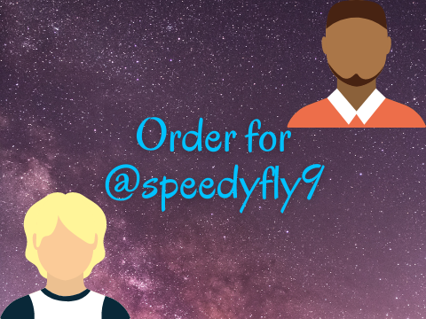 Order for @speedyfly9