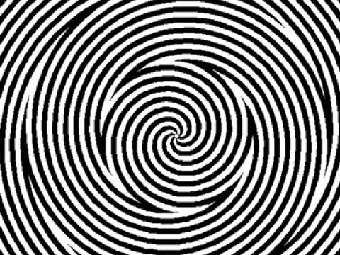 Spinning optical illusion