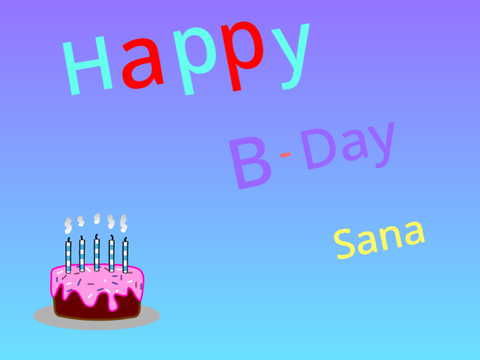 Happy bday sana