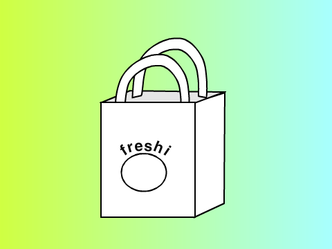Freshi bag and credit card template