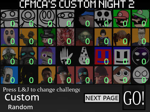 CFMCA'S Ultimate Custom Night 2 (75 Charaters!)