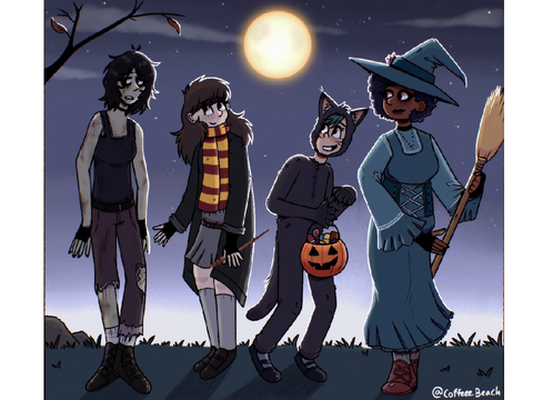 Late halloween art
